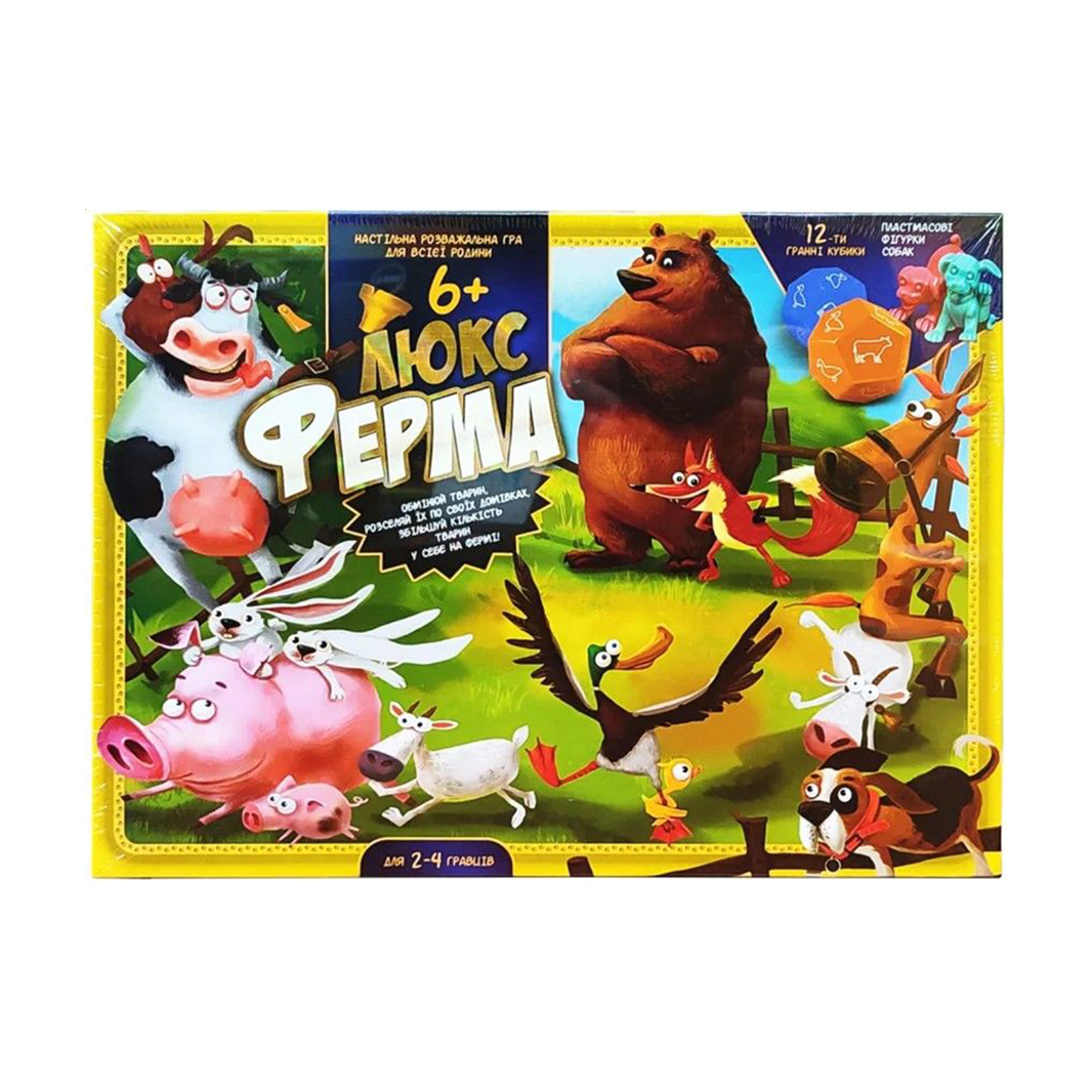 Уцінка! Настільна гра Danko Toys Ферма Люкс, від 6 років (G-FL-UA-01-01)